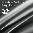 thumbnail image 3 of LIFCOM Satin Sheets Set Twin XL Size Dark Grey,3Pcs Luxury Silky Bedding Set with 15 Inches Deep Pocket for Mattress, 3 of 6