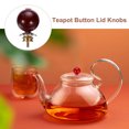 thumbnail image 5 of Uxcell Plastic Zinc Alloy Copper Teapot Button Lid Knobs Tea Kettle Cover Handle Knobs for Teapot Tea kettle Deep Red, 5 of 6