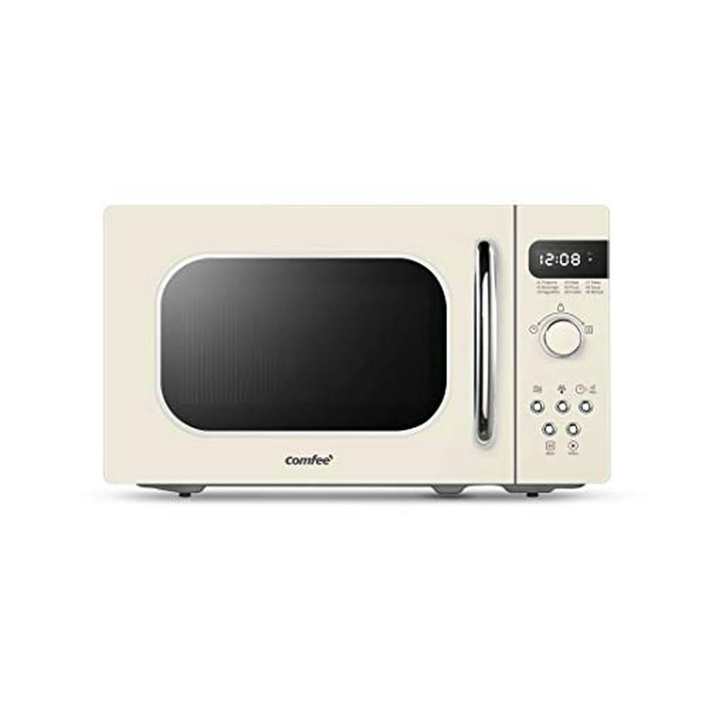 COMFEE' Retro Countertop Microwave Oven with Compact Size, Position