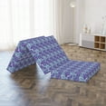 thumbnail image 4 of Floral Foldable Mattress, Purple Tones Chrysanthemum, 74.8" x 39.4", Pale Seafoam Blue Violet, by Ambesonne, 4 of 4