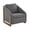 Gray, variant on HSUNNS Accent Chair, 29" Chenille Fabric Arm Chair with Wooden Frame & Nailhead Trim, Ergonomic Living Room Chairs with Floor Protection Feet, Easy Assembly for Bedroom Office, Beige