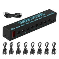5V Guitar Pedals Power Supply with 8 Way Outputs Portable Pedalboard Power Supply Guitars Effect Power Supply