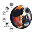 thumbnail image 5 of Gaeub Cow 14-17in Tire Cover, Spare Tire Cover, for Camper Caravan, Trailer, Car, Truck, SUV, Jeep - 17 inch, 5 of 9