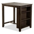 thumbnail image 4 of Furniture of America Tate 3-Piece Solid Wood Counter Height Dining Table Set, Dark Cherry, 4 of 22