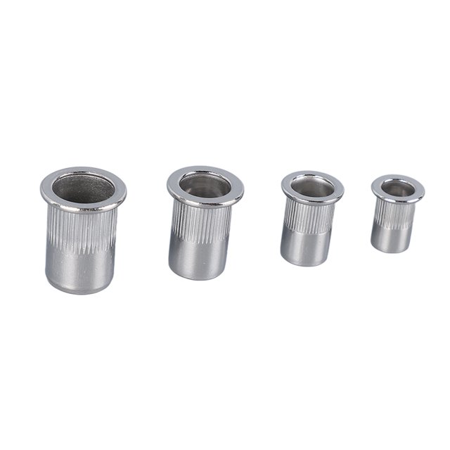 Écrous de Rivet Aveugles, 120pcs Écrou de Rivet 304 Écrou d'Insertion Fileté Écrous de Rivet à Tête Plate Design Révolutionnaire