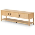 thumbnail image 5 of Safavieh Jaylessa Solid Wood 3 Door Tv Stand in Natural, 5 of 14