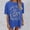 Blue, variant on Graphic Tennis Tees for Women T-Shirts Oversized Graphic Tee for Women Casual Tops with Print Design Comfortable Blend Everyday Wear Black L