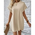 thumbnail image 4 of Summer Dresses for Women Casual Boho Dress Short Sleeve Tshirt Dresses Beach Wear Daily Midi Dress Alsol Lamesa, 4 of 6