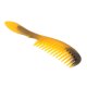 thumbnail image 2 of Peine Curly de Dientes Anchos de Plástico para Damas de 8" de Largo en Amarillo, 2 of 5