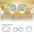 thumbnail image 5 of Yuyamidu Horse Car Window Shades for Kids 2 Pack Flower Side Window Sun Shade for SUV Sedan Truck Green Sunshade for Car Back Window Shield and Sun Protection Sun Visor, 5 of 7