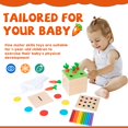 Montessori Toys for 1+ STF9 Year Old Baby Gifts,Play Includes Carrot