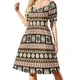 thumbnail image 1 of Vestido de manga corta de tapa de Fiji Masi, vestidos de fiesta, vestido de fiesta, 1 of 7