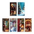 thumbnail image 4 of Antqov Christmas Door Cover 71x35" Christmas Front Door Decorations Xmas Door Hanging Banner Santa Claus Background for Front Door Home Party Holiday Winter Decor, 4 of 7