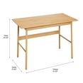 thumbnail image 7 of 41 Inch Computer Desk,Modern Simple Office Desk,Writing Desk Work Desk for Small Space,Home Office,Light Natural, 7 of 7