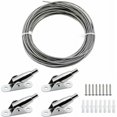 thumbnail image 2 of Innovative Stainless Steel Aircraft Wire Rope, Combining Durability & Flexibility, Transparent Coating Offers Enhanced Rust Resistance for Hanging Various Items Safely, 2 of 6