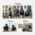 thumbnail image 4 of WATERFLY Unisex Student 20L Small Casual Travel Hiking Nylon Backpacks Daypack,White, 4 of 7