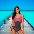 thumbnail image 3 of Baohd Women Splice Color Swimsuit Summer Beach Party Swimming Strap Swimwear, 3 of 7