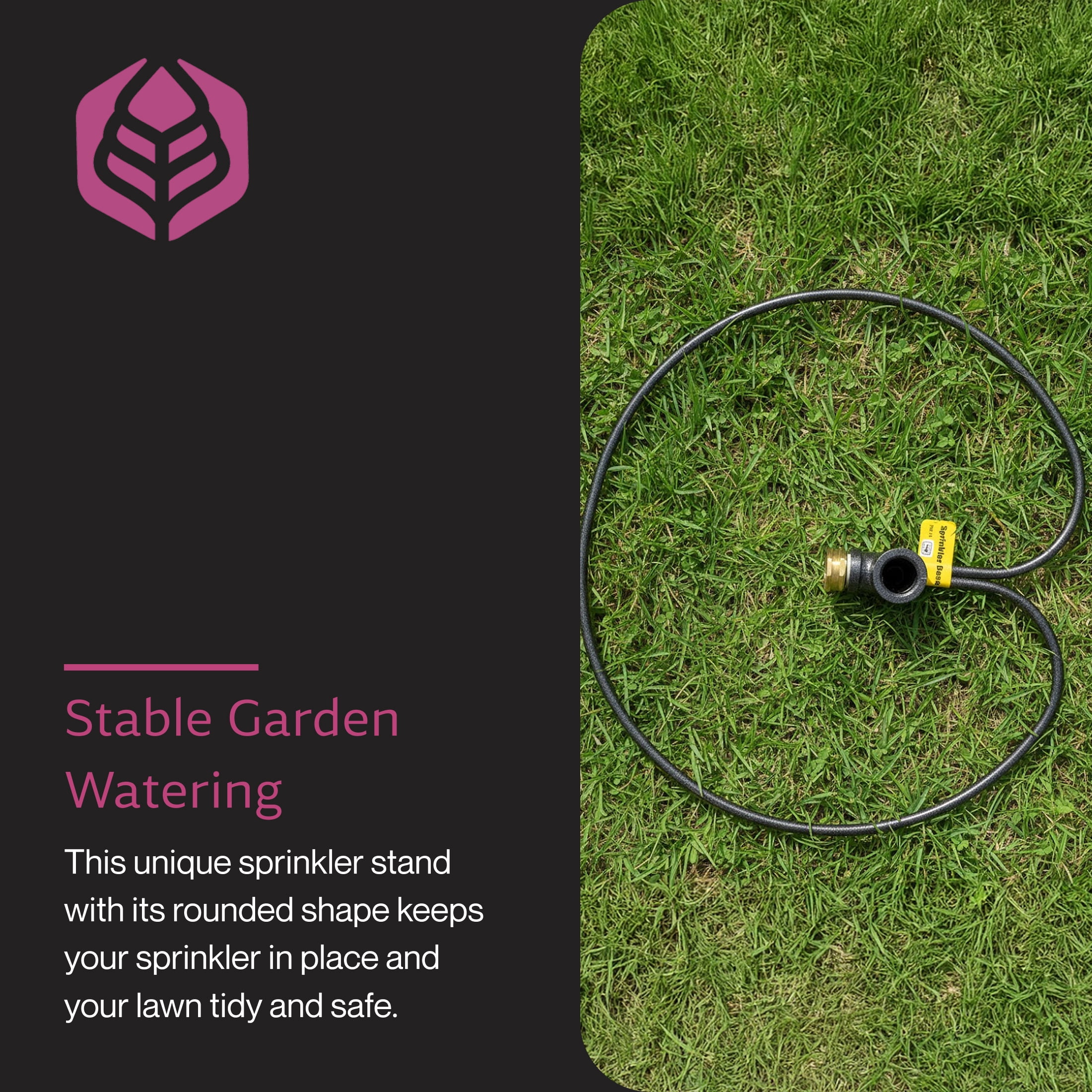 Yard Butler RB-14 3/4-Inch Lawn Sprinkler Stand, Adjustable Metal Ring Base Sprinklers for Yard, Easy Base Stand for Garden Sprinklers for Large Areas