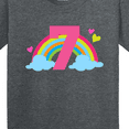thumbnail image 4 of Inktastic 7th Birthday Rainbow Youth T-Shirt, 4 of 5