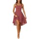 thumbnail image 2 of Vestidos sin mangas florales INSPIRE CHIC para el cuello cuadrado de las mujeres, vestido bohemio de verano L Rojo, 2 of 6