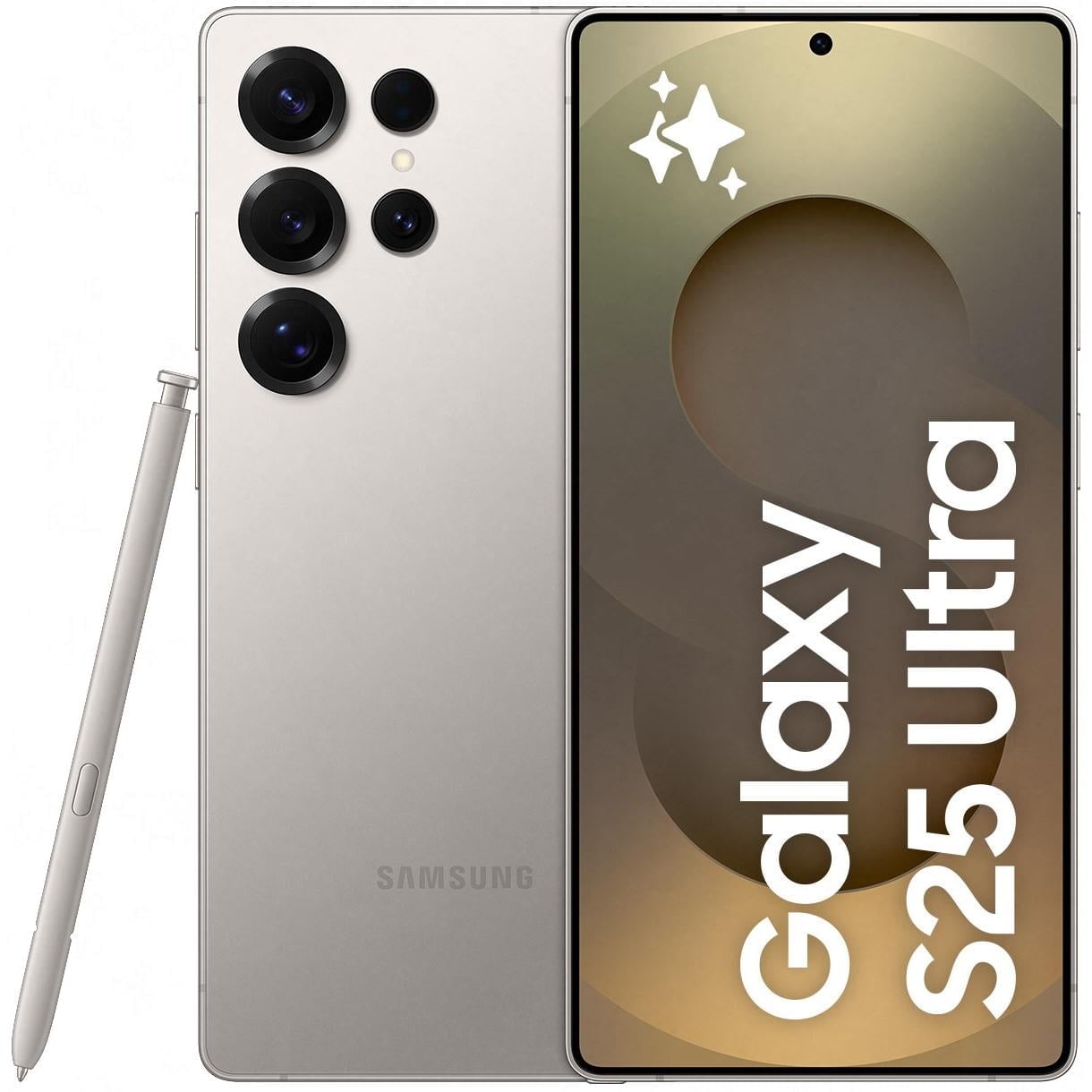 SAMSUNG Galaxy S25 Ultra SM-S938B/DS 256GB + 12GB RAM AI Smartphone, Factory GSM Unlocked, International Model - Titanium Gray