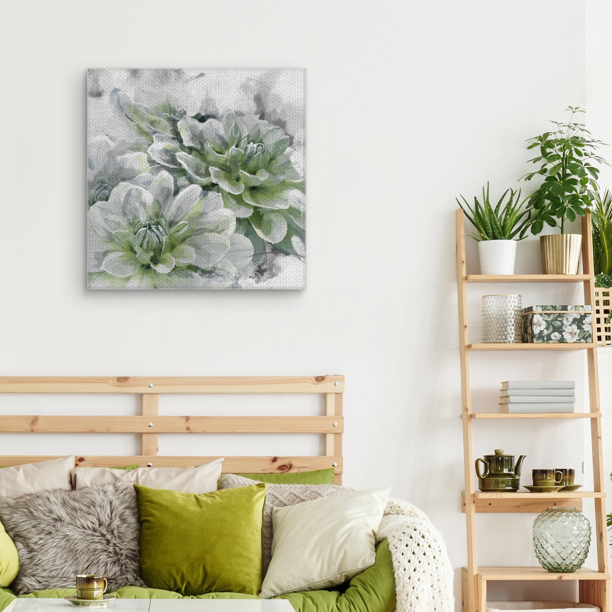 Masterpiece Art Gallery Angelica The Dahlia By Studio Art Canvas Art Print 24" x 24"