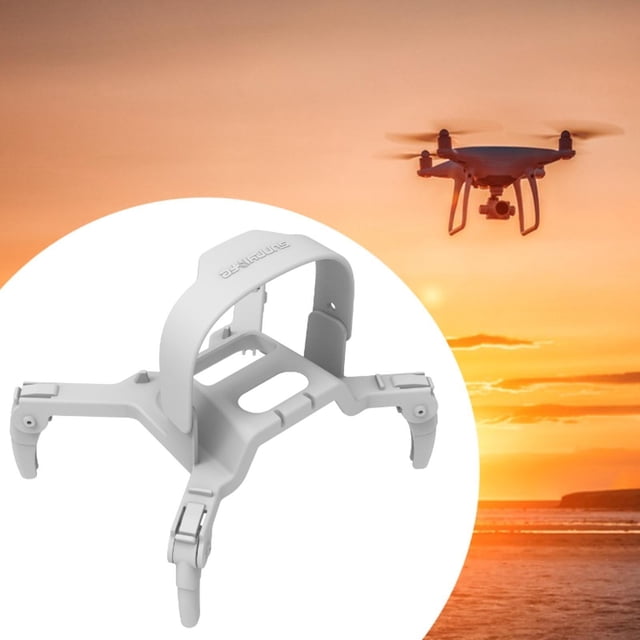 Extensión del tren de aterrizaje, accesorio de quadcopter, pies plegables portátiles admite tren de aterrizaje plegable para accesorios para piezas de gris