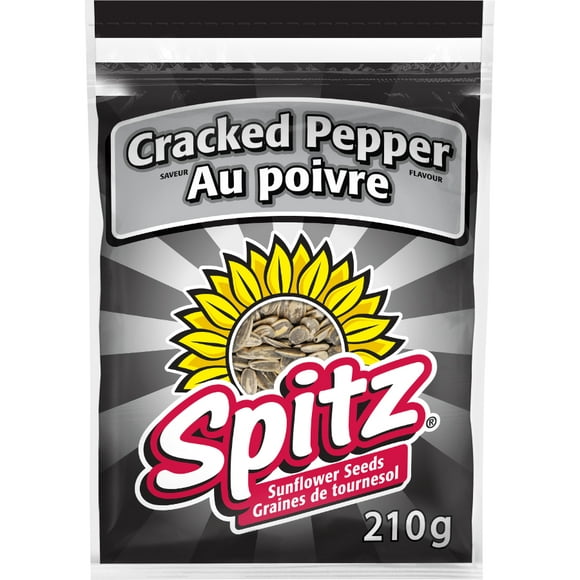 Spitz Cracked Pepper Sunflower Seeds, 210g