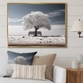 thumbnail image 1 of Designart Large Tree Gold framed wall art, Grey White Tree Contemplation , Trees framed wall art decor, Grey Traditional Gold framed wall art, 20x12 inches Gold Frame, 1 of 5