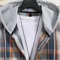 thumbnail image 5 of Quinlirra Mens Fleece Jacket with Hood Versatile Hoodie Basic Men's Classic SCOTTISH PLAID Hoodie Shirt, 5 of 5