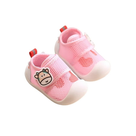 

Welliumy Unisex-Child Shoes Sports Sneakers Mesh Walking Shoe School Casual Flats Outdoor Comfortable Non-slip Pink 6.5C