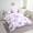 Purple White, variant on Erosebridal Black Bowknot Bedding Queen Size, Geometric Stripe Bedding Accessories, Bow-Tie Room Decor, Breathable 7 Pieces
