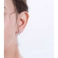 thumbnail image 5 of Curve Bar Earringsfor Women Ear Wrap Sterling Silver Cz Ginger Lyne Collection, 5 of 7