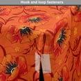 thumbnail image 4 of Orange Dog Crate Cover, Poppy Flower Series Blossoms Romance Bohemian Design Print, Easy to Use Pet Kennel Cover Small Dogs Puppies Kittens, 7 Sizes, Burnt Orange Yellow, by Ambesonne, 4 of 6