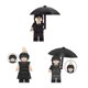 thumbnail image 1 of WonderBlox 3 Pcs Classic Wednesday Characters Toys Mini Figure，Ideal Gifts & Cake Topper for Boys Girls Fans Birthday Party Favors, 1 of 7