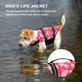 thumbnail image 3 of Fnochy Dog Life Jacket, Reflective & Adjustable Dog Life Vest with Rescue Handle for Swimming and Boating, Ripstop Pet Safety Life Preserver for Small, Medium and Large Dogs Pink, 3 of 6