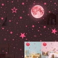 thumbnail image 1 of Lishi Autocollants Muraux Étoiles Phosphorescentes - Rose, 435 Pcs, 1 of 5