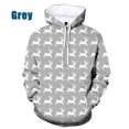thumbnail image 3 of Sudadera con capucha con estampado de copos de nieve y renos de Feliz Navidad para hombres y mujeres, sudadera con capucha holgada de gran tamaño con estampado 3D para hombres, 3 of 5