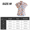 thumbnail image 2 of Blusa casual de manga corta con volantes y pajarita para mujer, 2 of 7