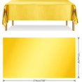 thumbnail image 2 of Nappe en Plastique Doré - Décoration de Table en Feuille d'Or Métallique, 2 of 5