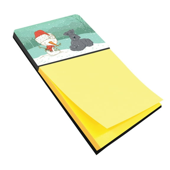 Lakeland Terrier Snowman Christmas Sticky Note Holder