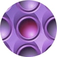 thumbnail image 1 of Ahgly Company Machine Washable Indoor Square Transitional Heliotrope Purple Area Rugs, 3' Square, 1 of 7