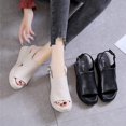 thumbnail image 2 of Xishao Nueva Sandalia ortopédica de Verano, Sandalias de cuña con Plataforma de Boca de Pescado para Mujer, Sandalias de cuña de Cuero Suave, Zapatos de tacón de Verano con Plataforma Peep Toe Xishao ropa, 2 of 2
