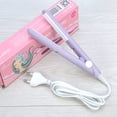 thumbnail image 2 of HERCHR Mini Flat Iron, 4Colors 2 in 1 Mini Hair Straightener Ceramic Tourmaline Plate Beauty Flat Iron Heating Curler, Hair Healting Plate, 2 of 4