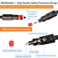 thumbnail image 4 of 16.4 FT DC Power Cord Cable 12V/24V for Car Fridge Car Refrigerator Freezer Compatible with Alpicool, ARB,BougeRV, Bodega, Dometic,Euhomy, ICECO Etc Most Brands Portable Refrigerator (Black, 16.4 FT), 4 of 7