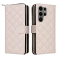 thumbnail image 2 of for Samsung Galaxy S25 Ultra Wallet Case, Multi-Functional Zipper Purse Case, with Flip Stand Card Holder PU Leather Phone Cover with Lanyard & Wrist Strap for Samsung Galaxy S25 Ultra, Beige, 2 of 10