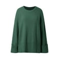 thumbnail image 4 of Women's Oversized Sweater Crewneck Long Sleeve Oversized Fuzzy Knit Warm Pullover Sweater Top Women Pullover Sweaters Trendy Fuzzy Pullover Womens Architect Jean Co Lightweight Sweatshirts for Men, 4 of 4