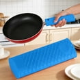 thumbnail image 2 of Non-Slip Fry Pan Milk Pot Sleeve Grip Handle Cover, Heat Resistant Cast Iron Cookware Assist Grip, Reusable Pot Handle Sleeve for Cast Iron Skillets Griddles Metal & Fry Pan Cookware,Z0-Blue, 2 of 4