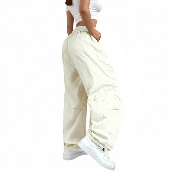 iHPH7 Fall Outfits for Women Baggy Sweatpants Womens Fall Fashion Women's Activewear Womens Fall Pants Athletic Pants for Women Fall Clothes Beige L