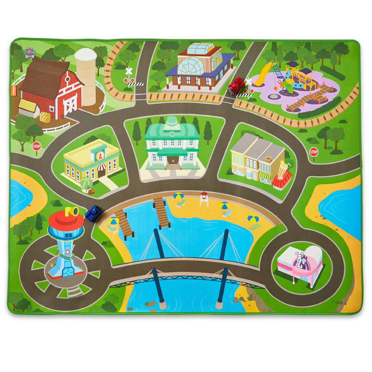 Megamat Jumbo Floor Playmat with 2 Character Vehicles (Paw Patrol)